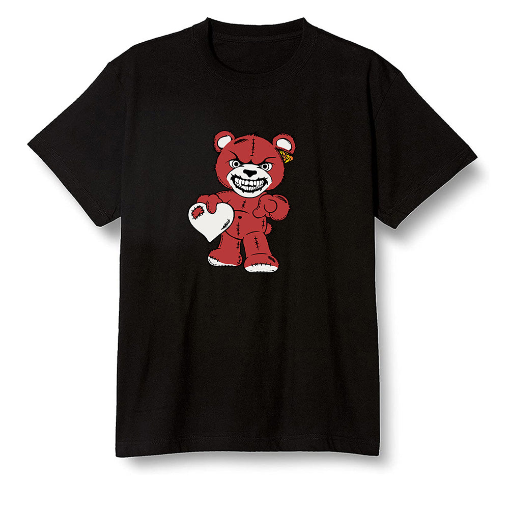 Pop Colour AJ1 Retro High OG Origin Story - Angry Teddy Bear - Black Men T-shirt