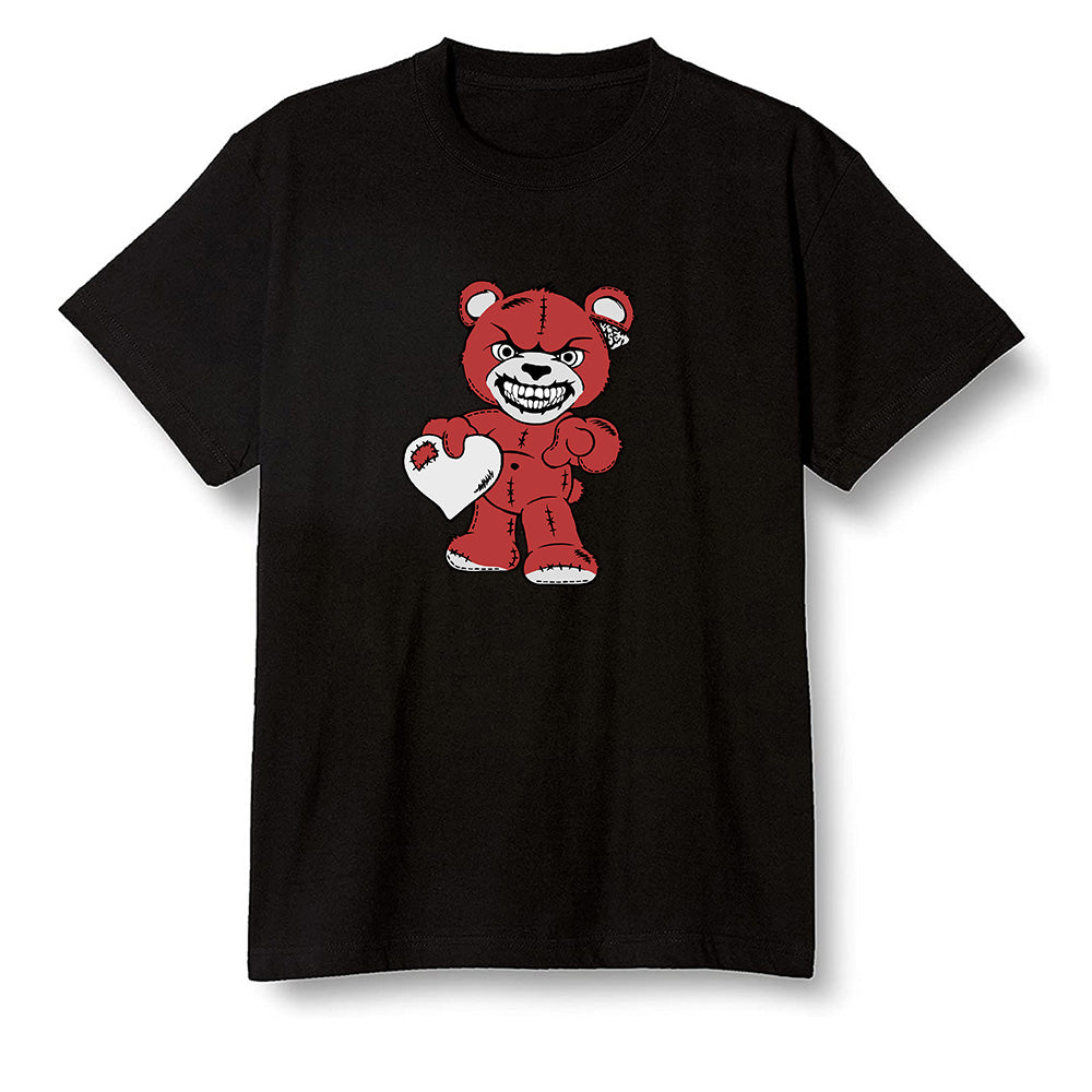 The 10 Pop Colour AJ1 Joint Model - Angry Teddy Bear - Black Men T-shirt