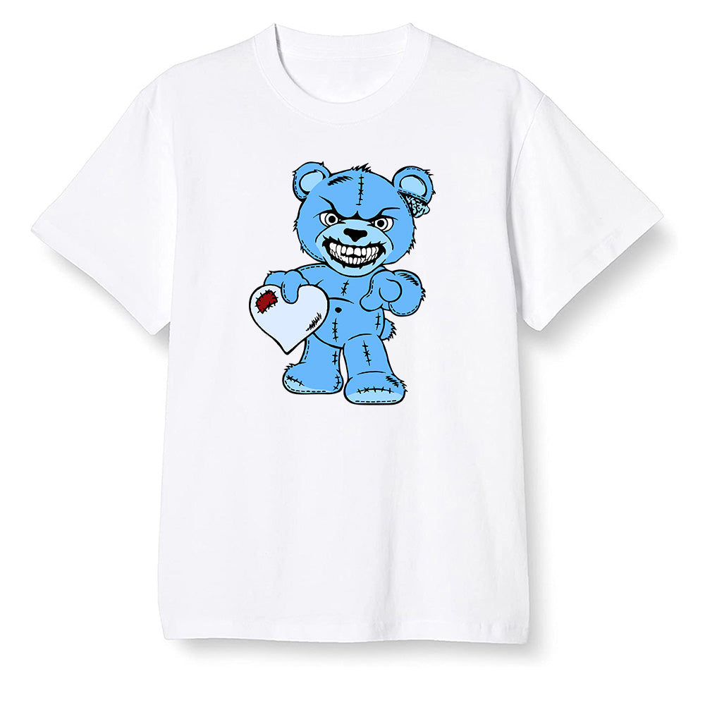 Pop Colour AJ6 UNC White - Angry Teddy Bear - White Men T-shirt