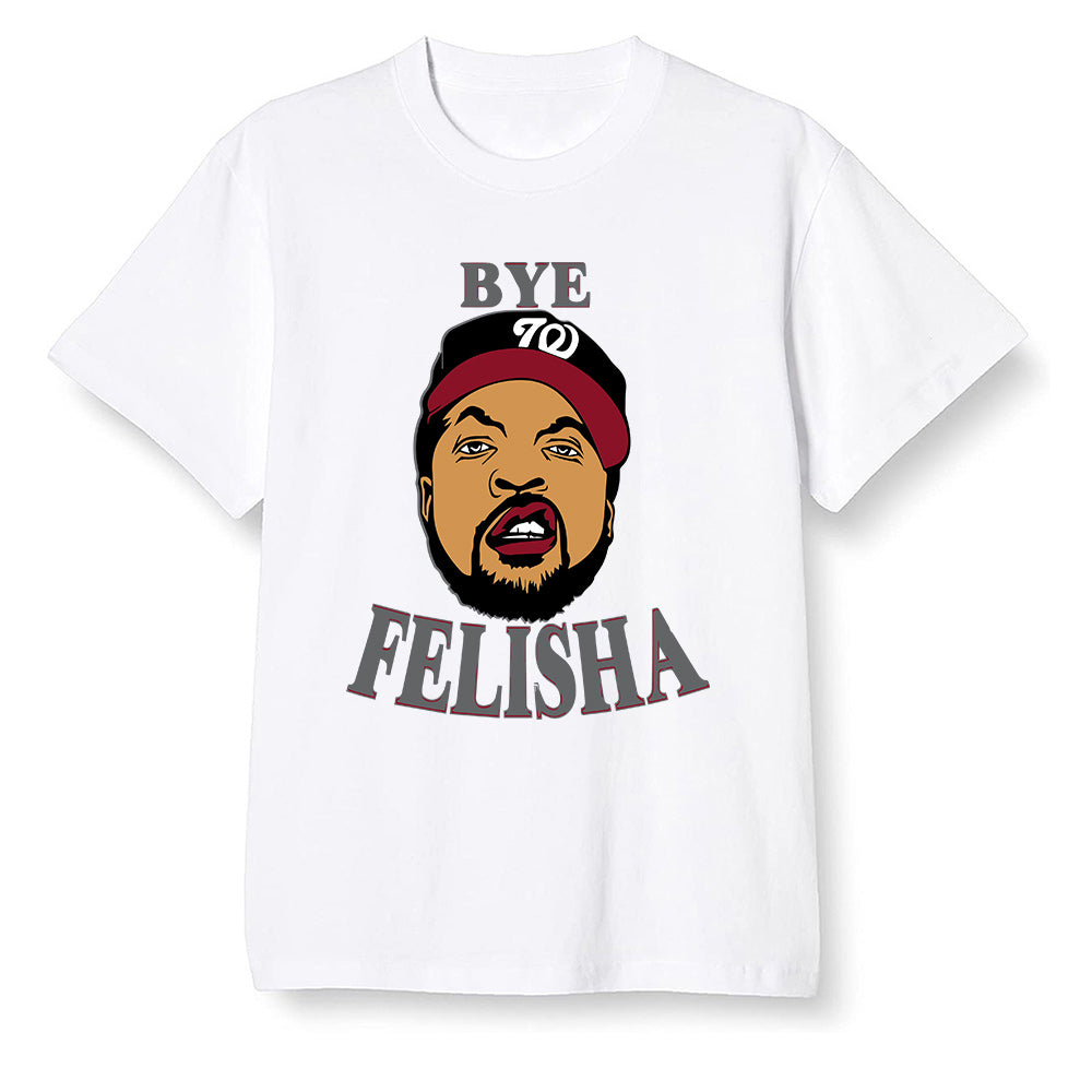 Pop Colour AJ13 Retro Gym Red Flint Grey - Bye Felisha Movie Quote - White Men T-shirt