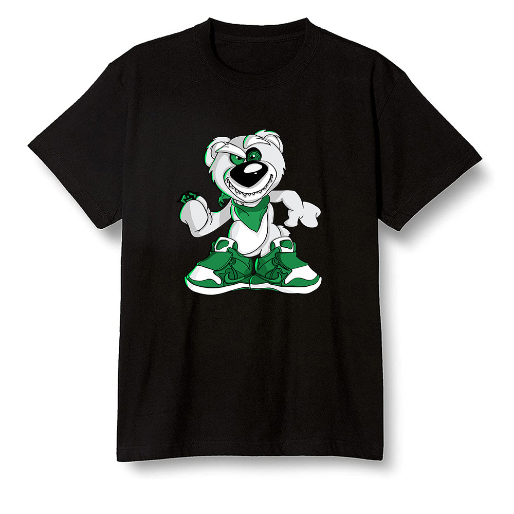Pop Colour AJ1 Retro High OG Pine Green J10443 - Crazy bear - Black Men T-shirt