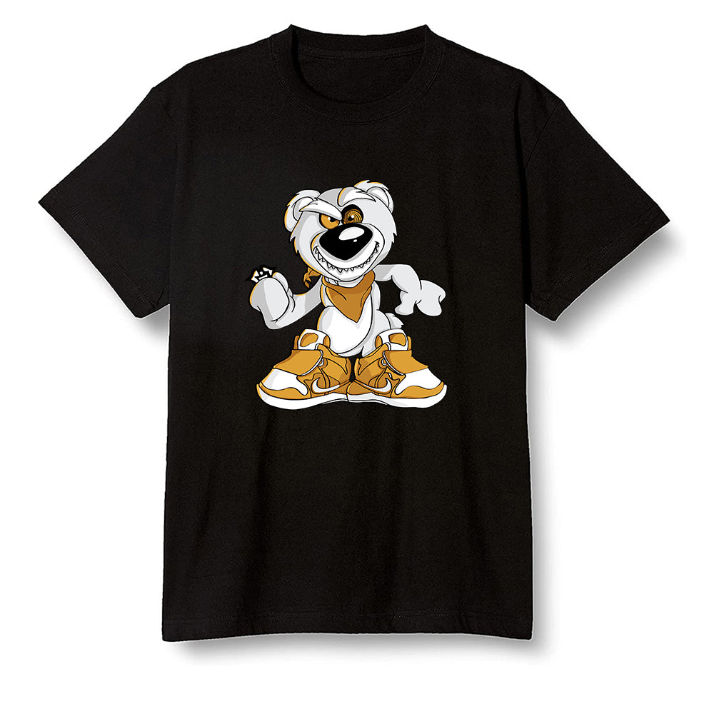 Pop Colour AJ1 Retro High OG Rookie Of The Year - Crazy bear - Black Men T-shirt