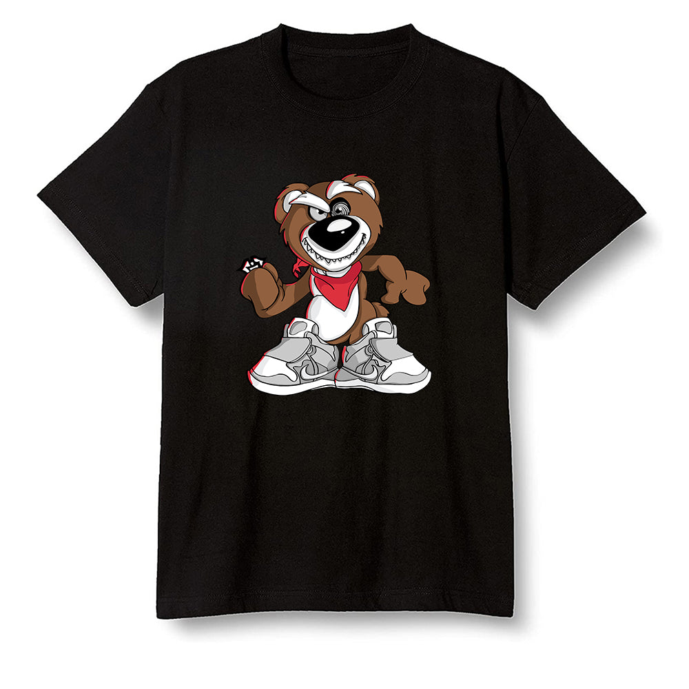 Pop Colour AJ1 High OG TS SP Travis Scott - Mocha - Crazy bear - Black Men T-shirt