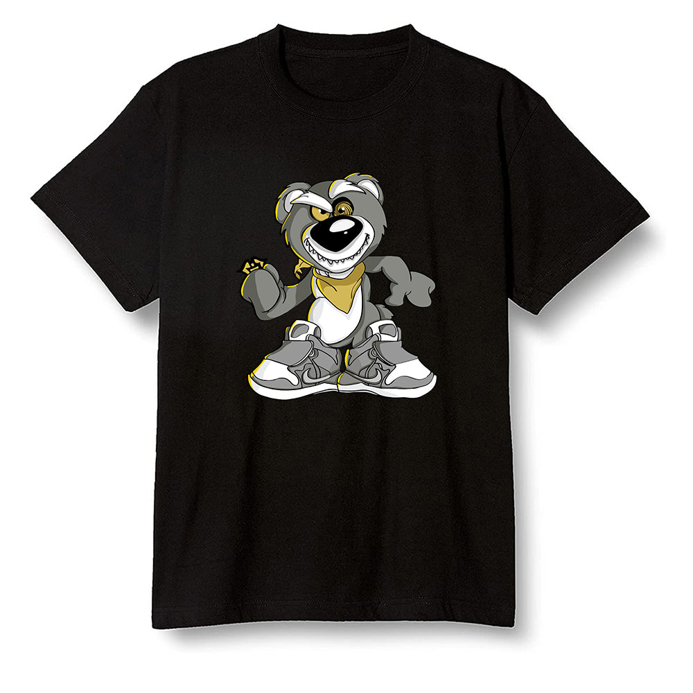 Pop Colour AJ6 Retro Dmp Defining Moments - Crazy bear - Black Men T-shirt