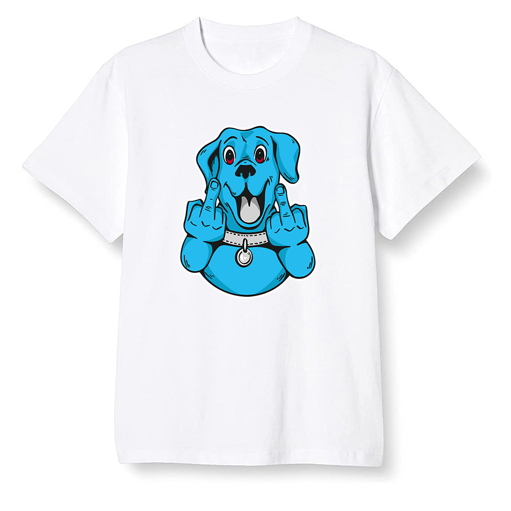 Pop Colour AJ1 NRG Joint Model - UNC - Cute dog - White Men T-shirt