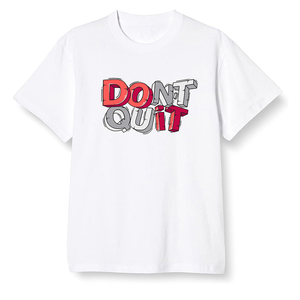 Nike Pop Colour AJ6 Retro Reflective Infrared - Don't quit - White Men T-shirt