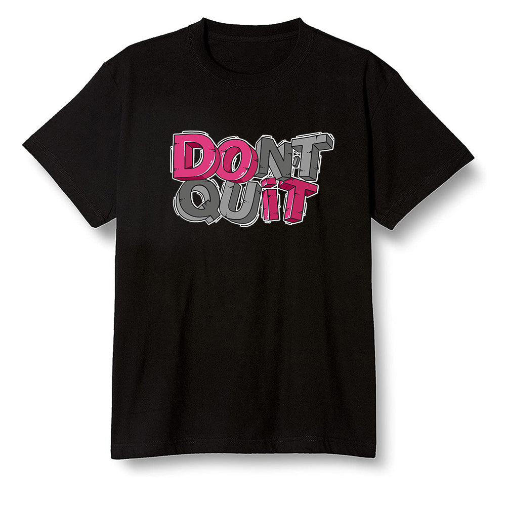 Pop Colour AJ6 Retro Bordeaux - Don't quit - Black Men T-shirt