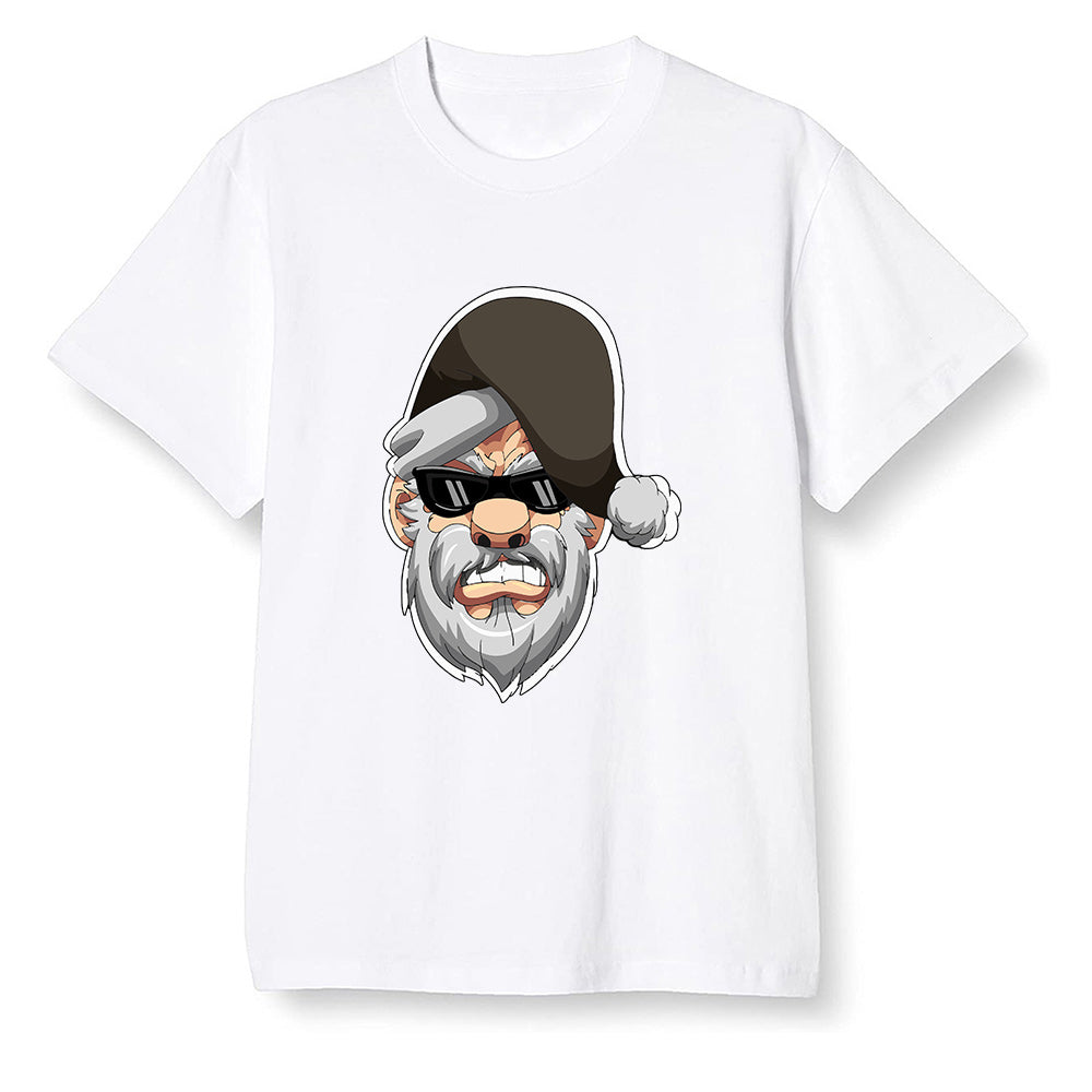 Pop Colour AJ1 Retro High Dark Mocha - Gangster Santa - White Men T-shirt