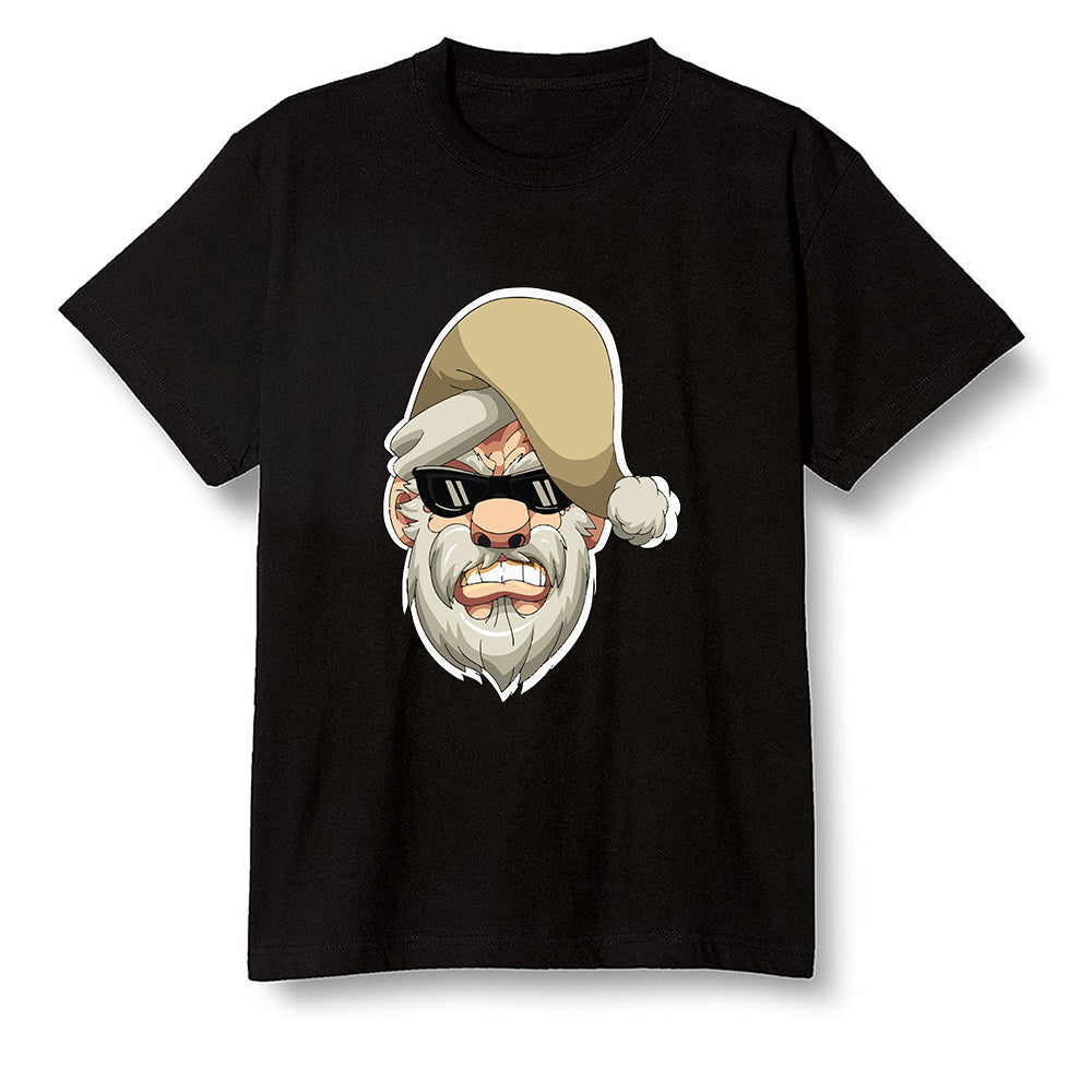 Pop Colour AJ1 Retro Hi Prm Mushroom - Gangster Santa - Black Men T-shirt