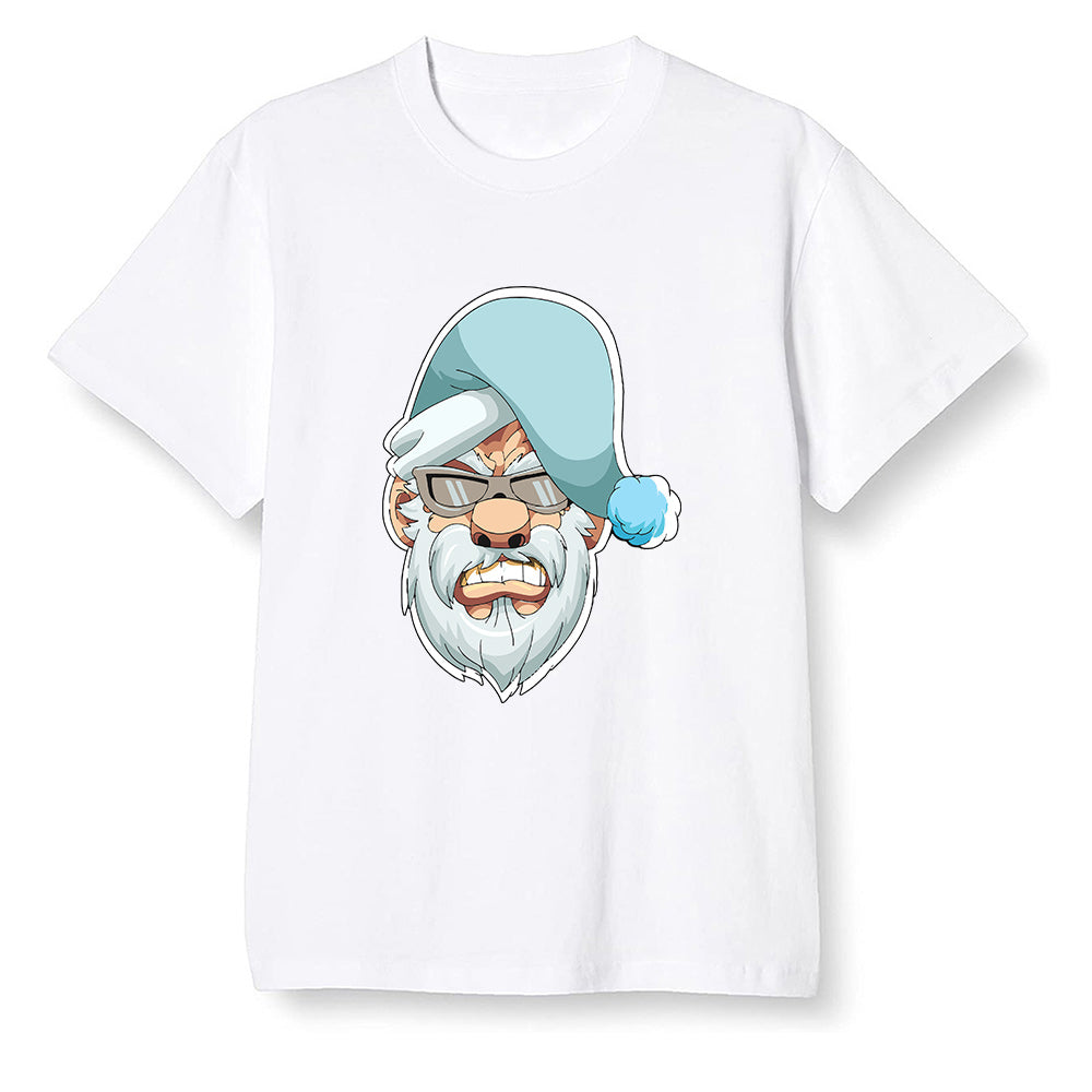 Pop Colour AJ1 NRG Joint Model - White - Gangster Santa - White Men T-shirt