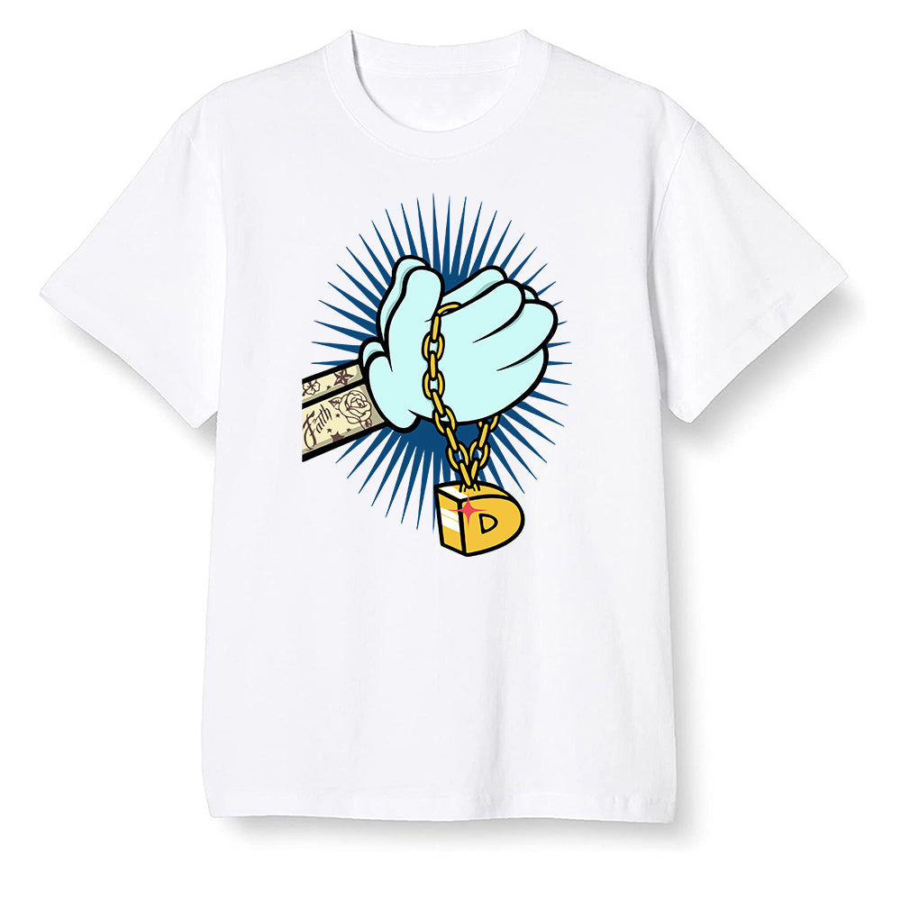 Pop Colour AJ1 Retro High OG Tokyo Bio Hack - Greed - White Men T-shirt
