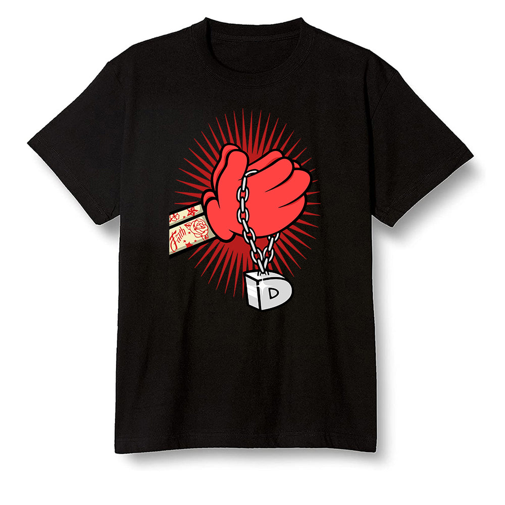 Pop Colour AJ1 High OG Satin Snake Chicago - Greed - Black Men T-shirt