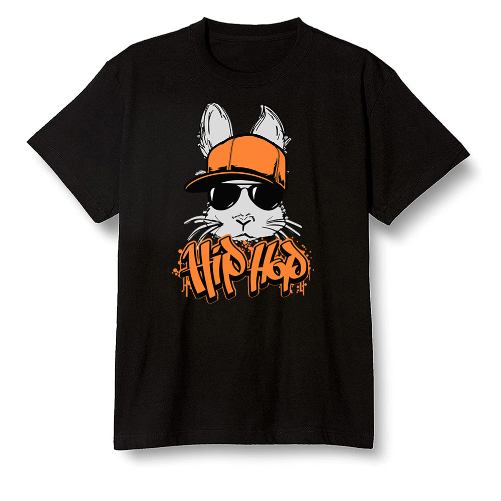 Pop Colour AJ1 Retro High OG Shattered Backboard Away - Hip Hop bunny - Black Men T-shirt