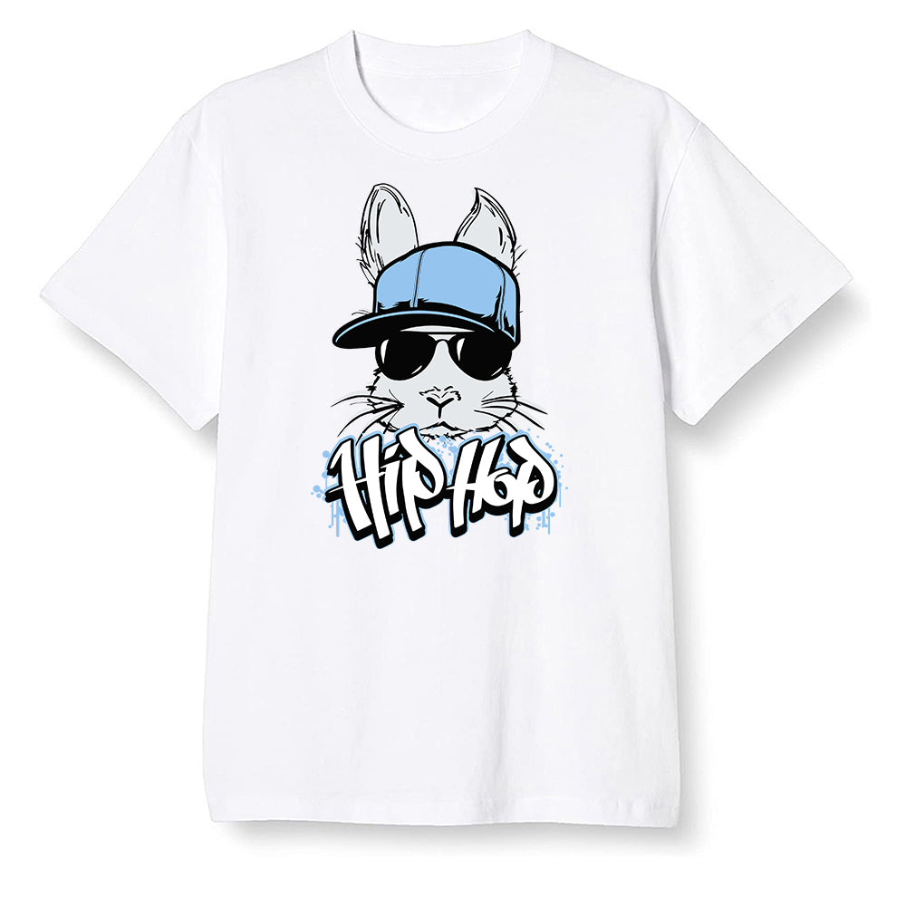 Pop Colour AJ1 Retro High OG Hyper Royal - Hip Hop bunny - White Men T-shirt