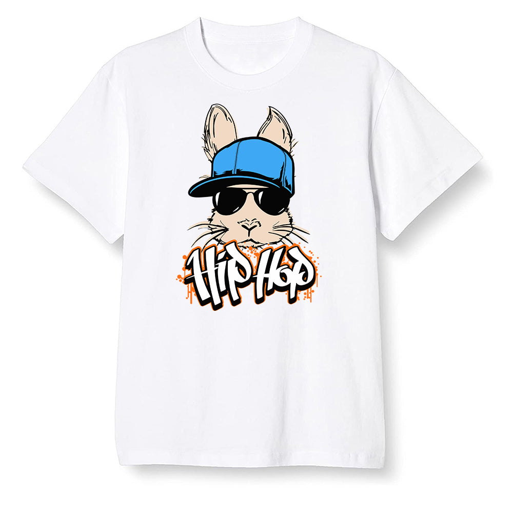 Pop Colour AJ1 Retro High OG PRO Prototype - Hip Hop bunny - White Men T-shirt