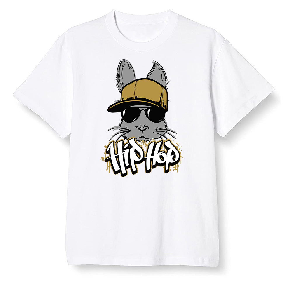 Pop Colour AJ6 Retro Dmp Defining Moments - Hip Hop bunny - White Men T-shirt
