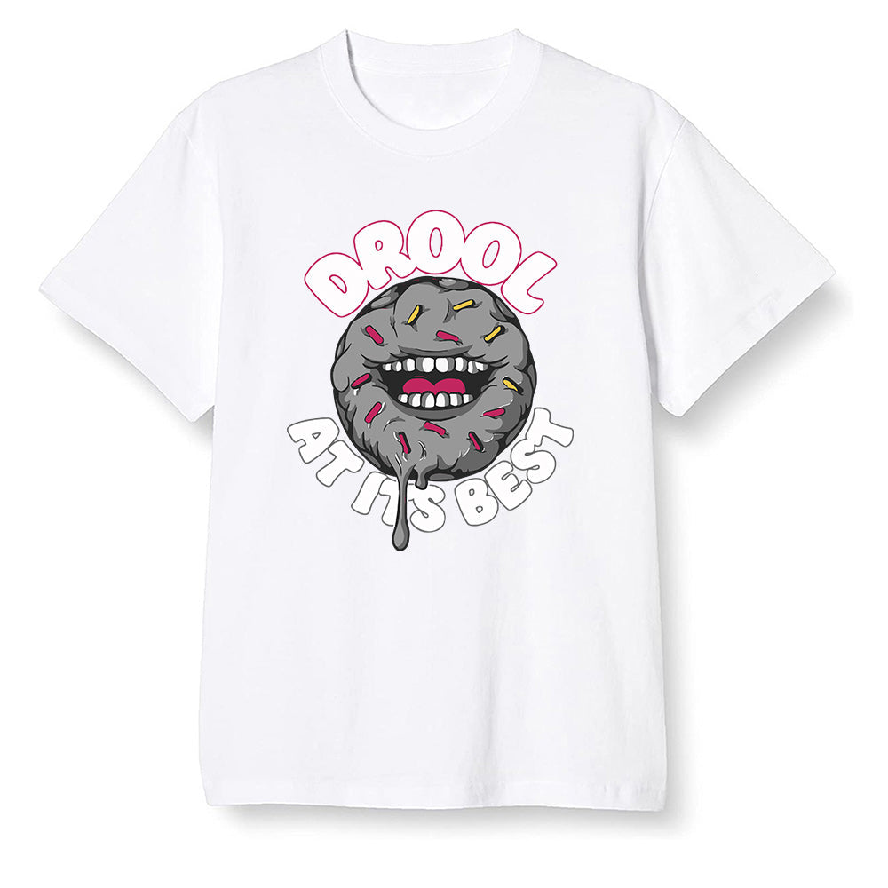 Pop Colour AJ6 Retro Bordeaux - I love Donut Drool - White Men T-shirt