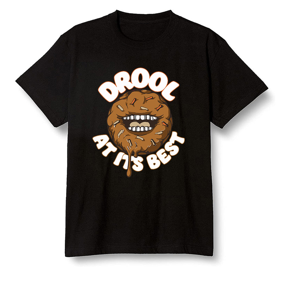 Pop Colour AJ6 Retro SP Travis Scott British Khaki - I love Donut Drool - Black Men T-shirt