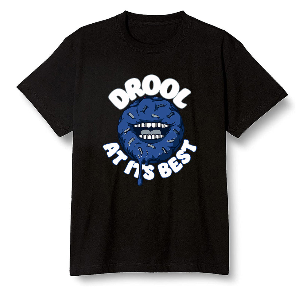 Pop Colour AJ13 Retro Flint - I love Donut Drool - Black Men T-shirt