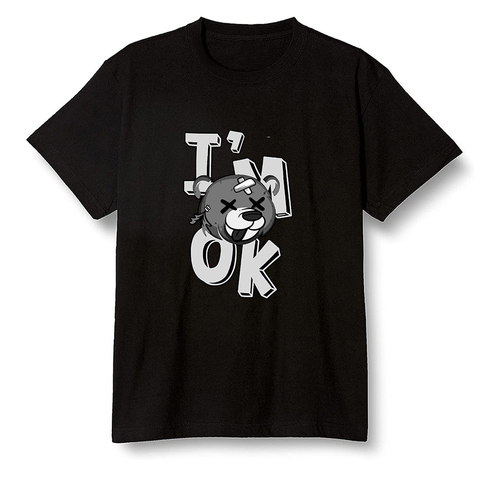 Pop Colour AJ1 Retro High OG Shadow 2.0 - I'am Ok bubby bear - Black Men T-shirt