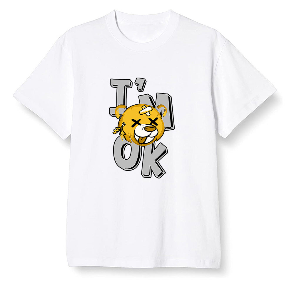 Pop Colour AJ1 Retro High OG Pollen - I'am Ok bubby bear - White Men T-shirt