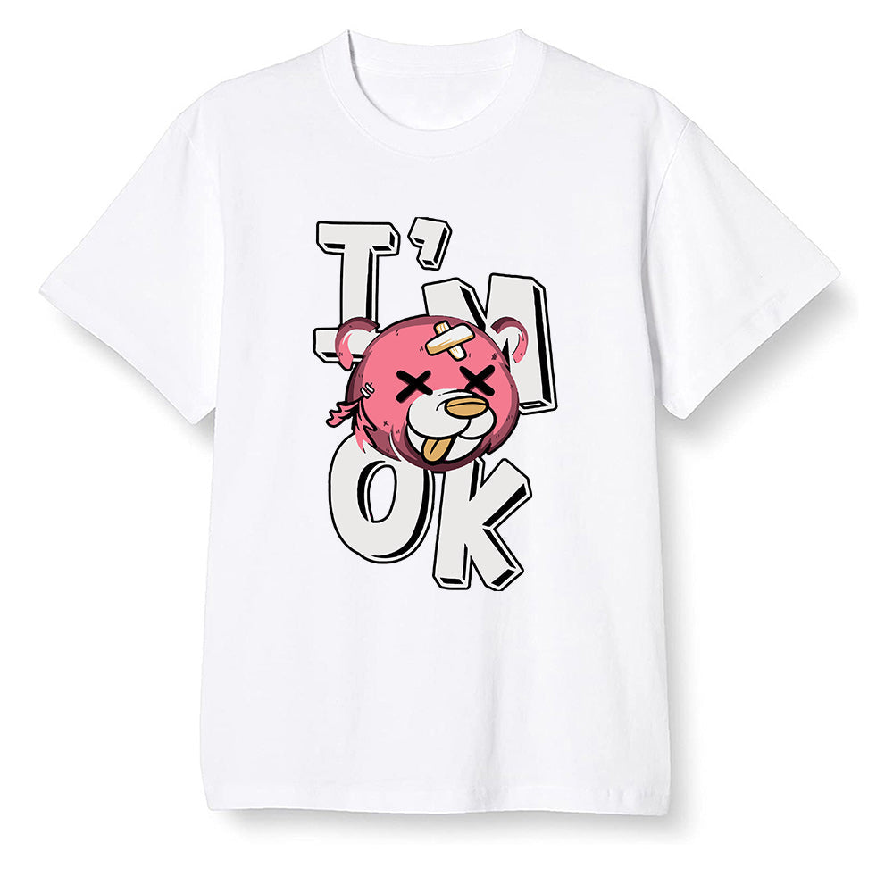 Pop Colour AJ13 Retro CNY - I'am Ok bubby bear - White Men T-shirt
