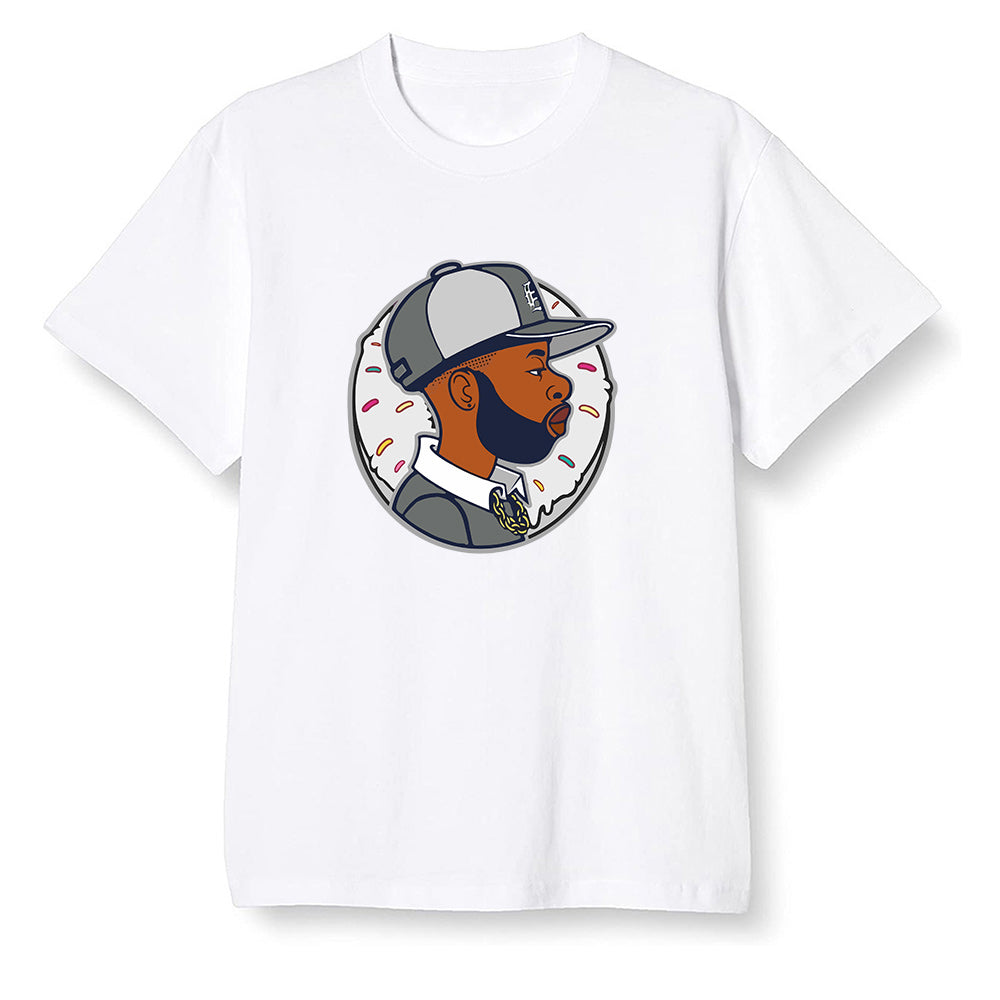 Pop Colour AJ1 Retro High OG CO Japan - Neutral Grey - J Dilla Donut - White Men T-shirt