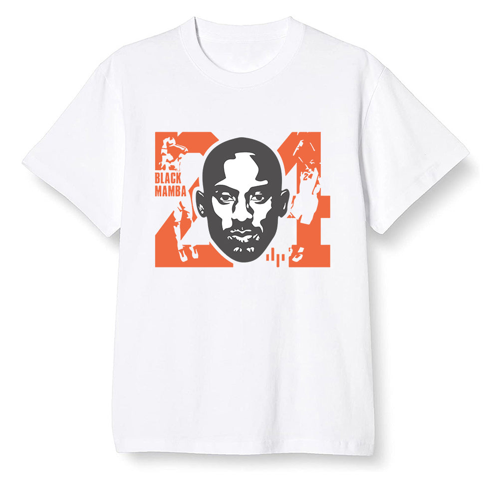 Pop Colour AJ1 Retro High OG Electro Orange - Kobe Bryant - White Men T-shirt