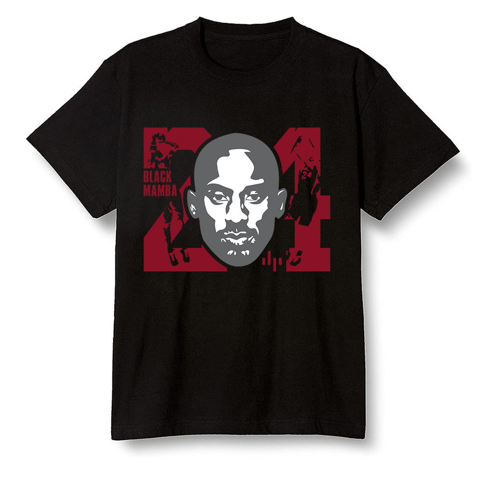 Pop Colour AJ13 Retro Gym Red Flint Grey - Kobe Bryant - Black Men T-shirt
