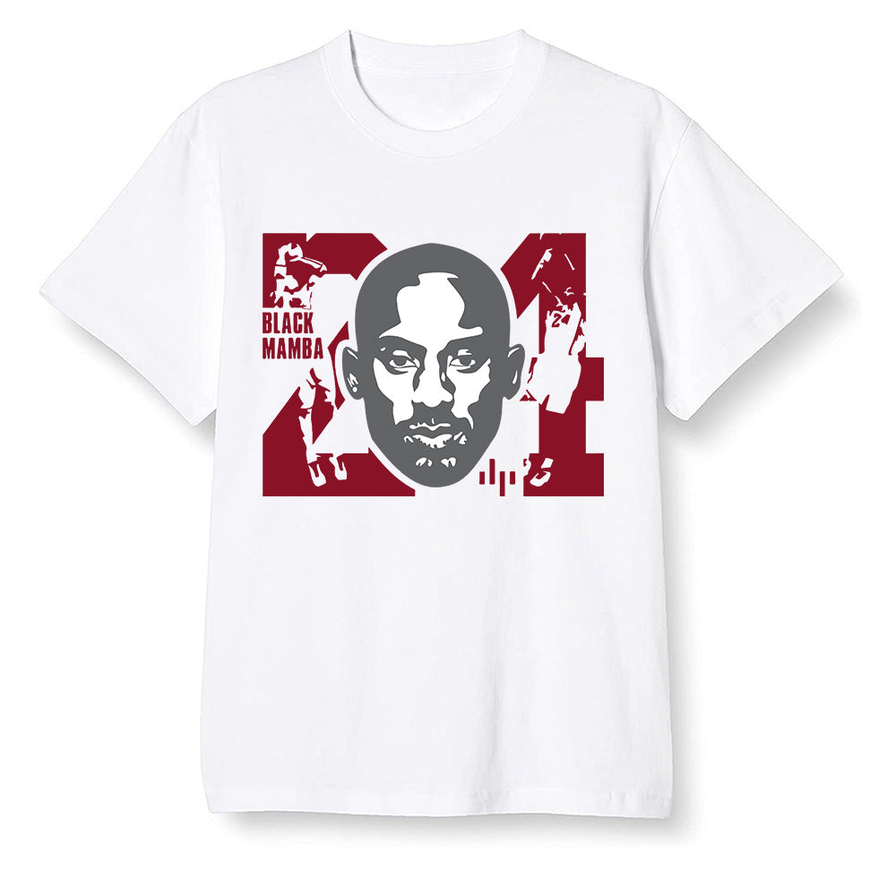 Pop Colour AJ13 Retro Gym Red Flint Grey - Kobe Bryant - White Men T-shirt