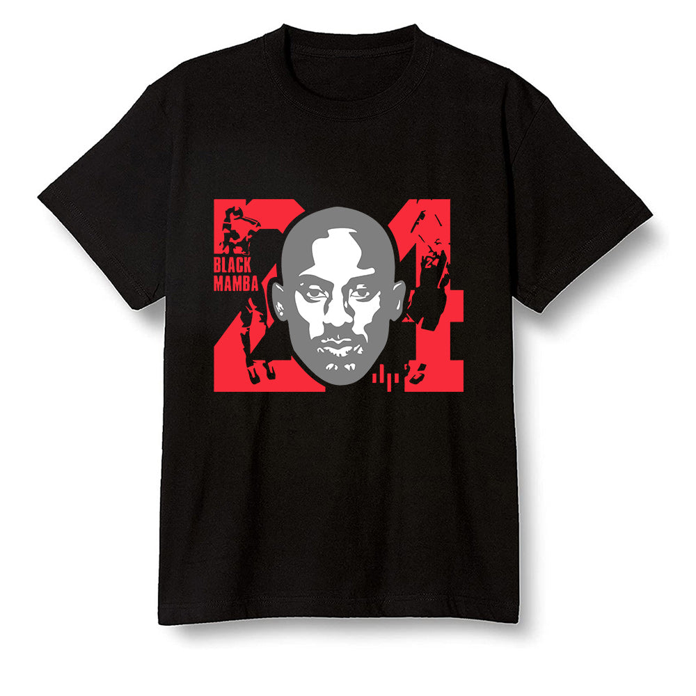 Nike Pop Colour AJ6 Retro Reflective Infrared - Kobe Bryant - Black Men T-shirt