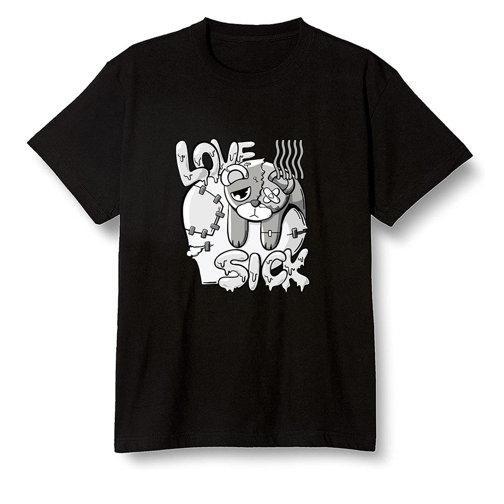 Pop Colour AJ1 Retro High '85 OG Neutral Grey - Love Sick - Black Men T-shirt