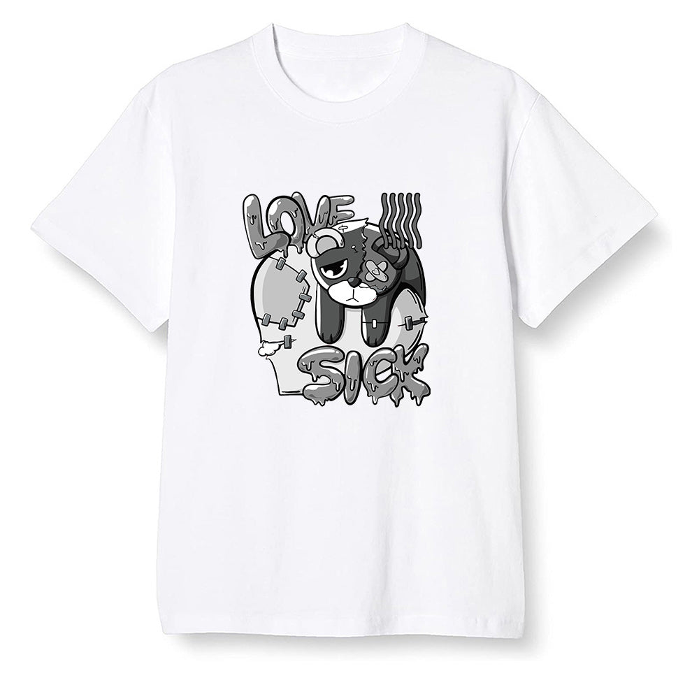 Pop Colour AJ1 High OG Silver TOE - Love Sick - White Men T-shirt