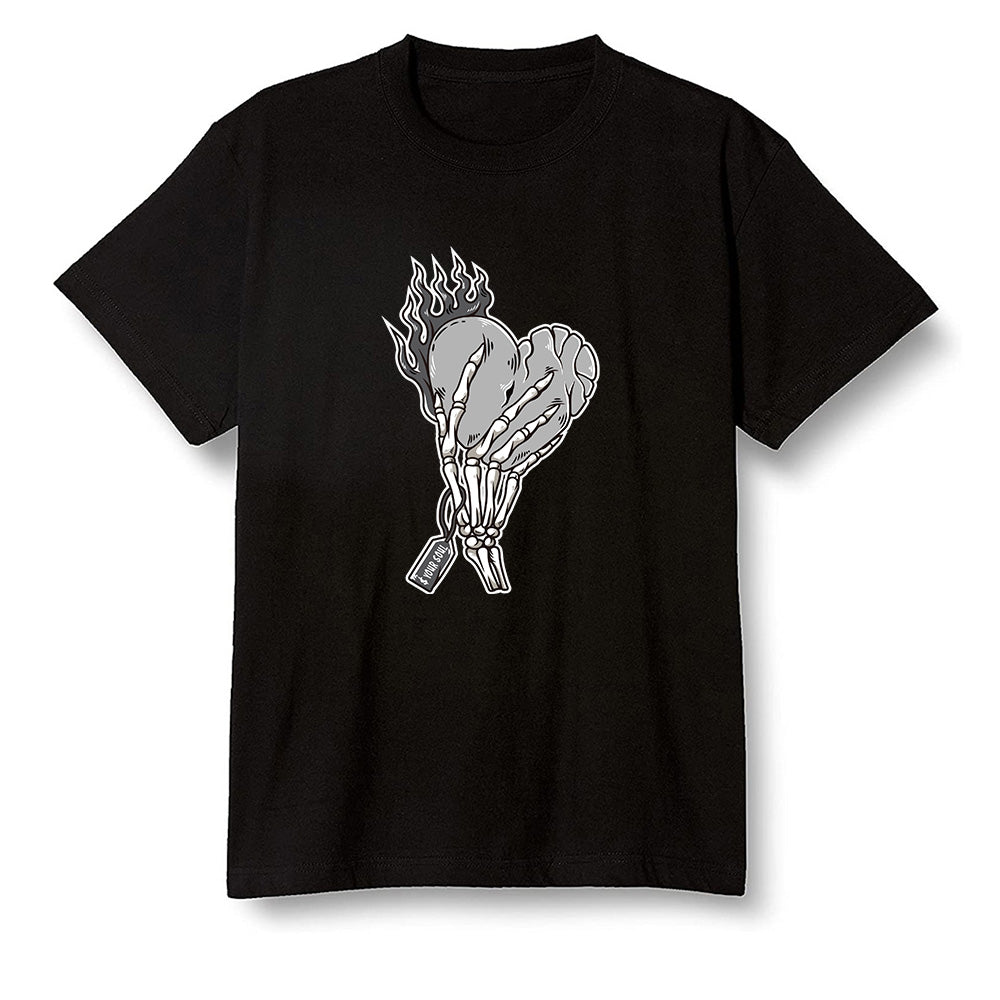 Pop Colour AJ1 Low GS Light Smoke Grey - Love it will pay - Black Men T-shirt