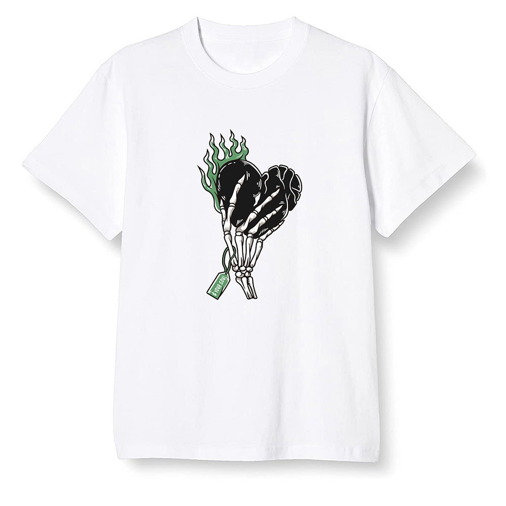 Pop Colour AJ1 Retro High OG Pine Green J10456 - Love it will pay - White Men T-shirt