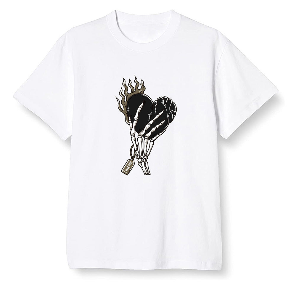Pop Colour AJ1 Retro High Dark Mocha - Love it will pay - White Men T-shirt