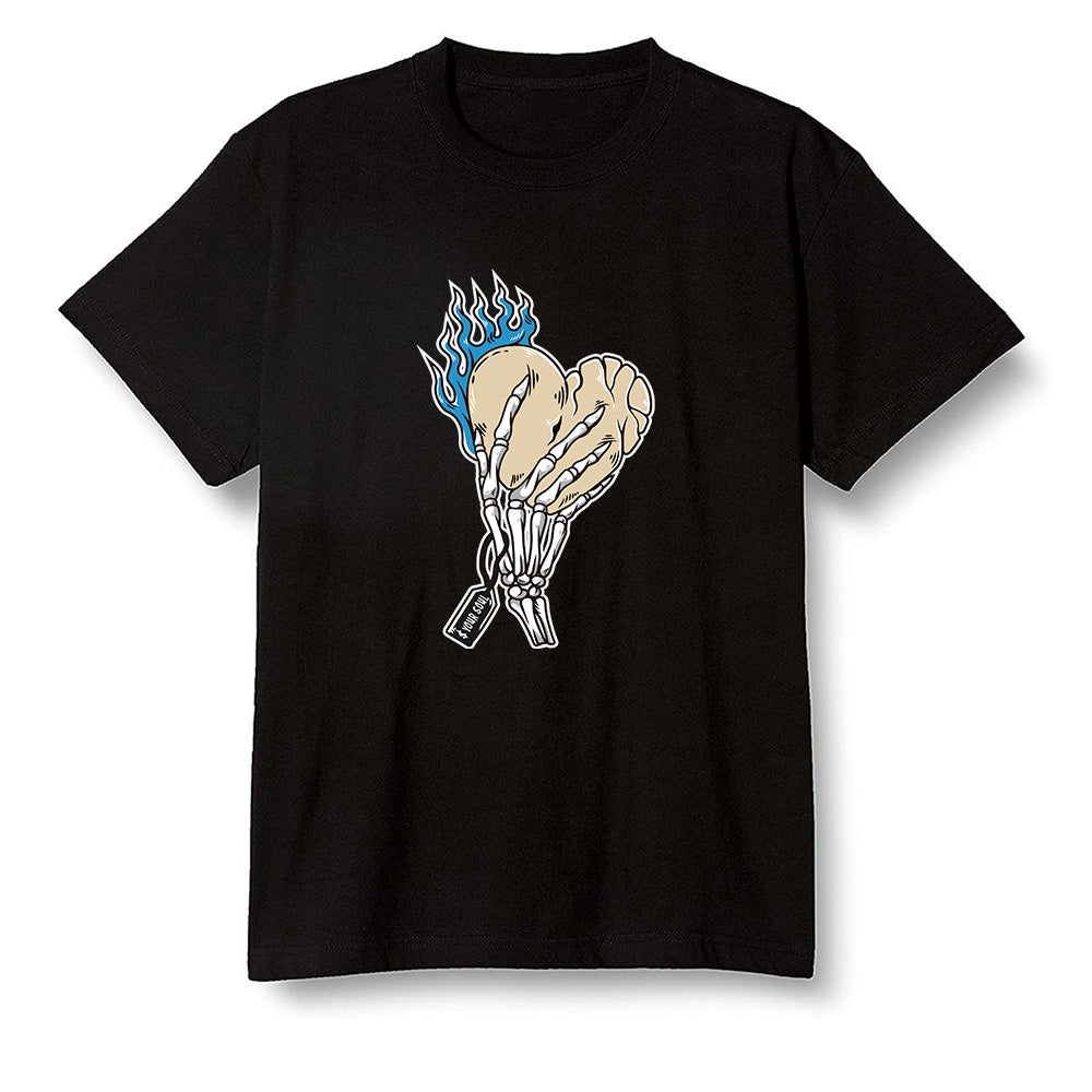Pop Colour AJ1 Low Travis Scott X Fragment - Love it will pay - Black Men T-shirt
