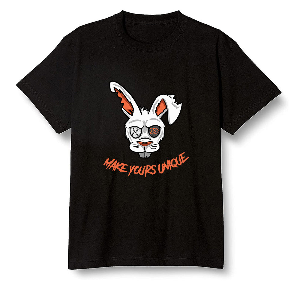 Pop Colour AJ1 Retro High OG Electro Orange - Make yours unque - Black Men T-shirt