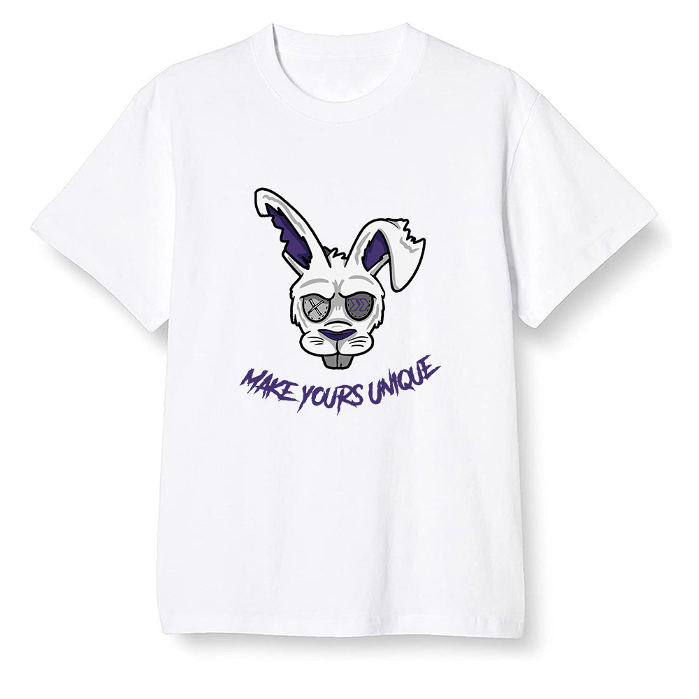 Pop Colour AJ1 Retro High OG Court Purple - Make yours unque - White Men T-shirt