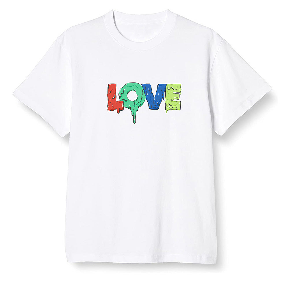 Pop Colour AJ1 Retro OG High J Balvin - Colores Y Vibras - Melting love - White Men T-shirt