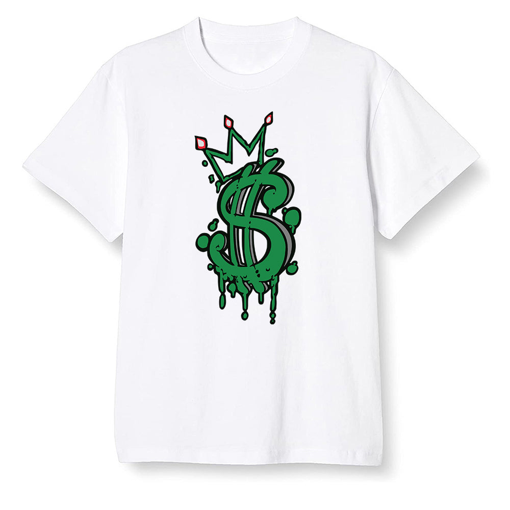Pop Colour AJ1 Retro High OG Pine Green J10456 - Money - White Men T-shirt