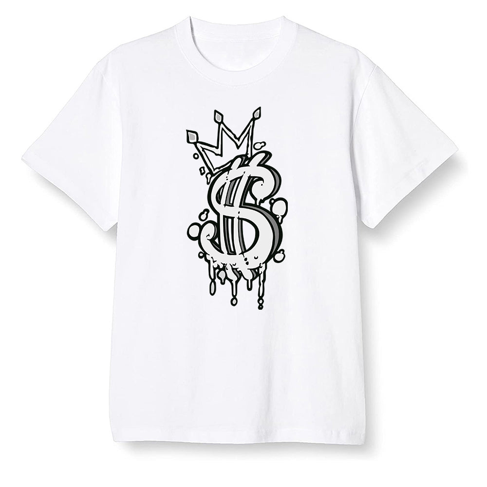 Pop Colour AJ1 Retro High OG Shadow 2.0 - Money - White Men T-shirt