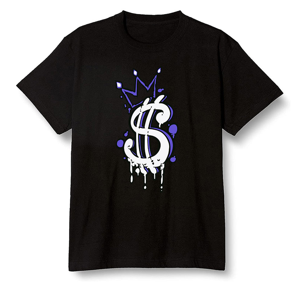 Pop Colour AJ6 Retro Ltr Flint - Money - Black Men T-shirt