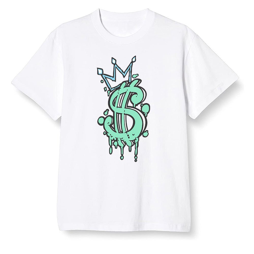 Pop Colour AJ6 Tiffany Blue - Money - White Men T-shirt