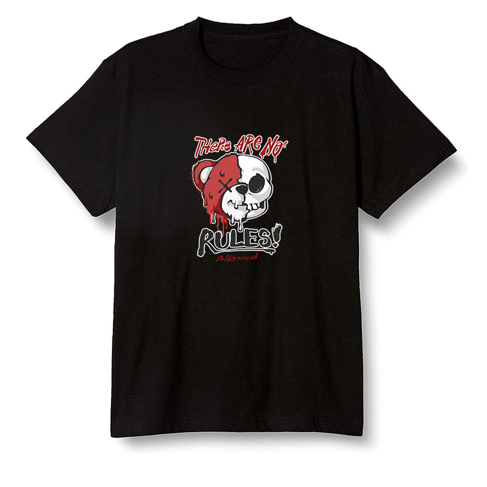 Pop Colour AJ1 Retro High OG Chicago - No Rules Teddy Bear - Black Men T-shirt