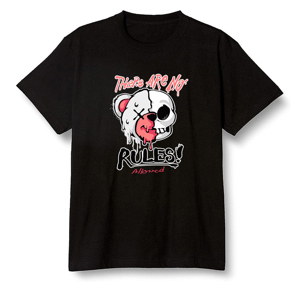 Pop Colour AJ6 Retro White Infrared - No Rules Teddy Bear - Black Men T-shirt