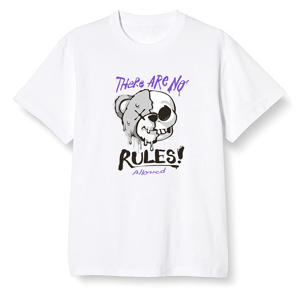 Pop Colour AJ6 Retro Ltr Flint - No Rules Teddy Bear - White Men T-shirt