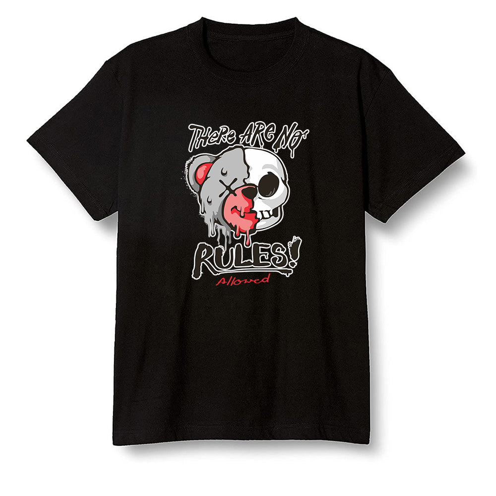 Nike Pop Colour AJ6 Retro Reflective Infrared - No Rules Teddy Bear - Black Men T-shirt