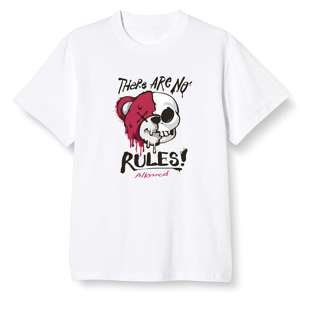 Pop Colour AJ6 Retro Carmine - No Rules Teddy Bear - White Men T-shirt