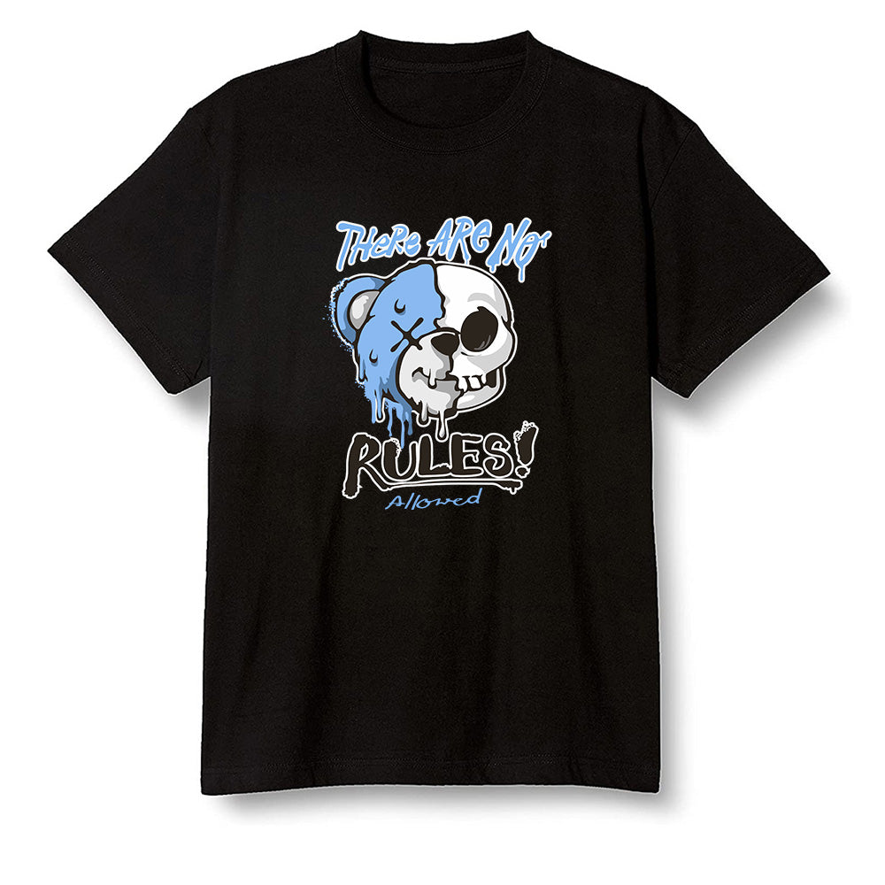 Pop Colour AJ6 UNC White - No Rules Teddy Bear - Black Men T-shirt